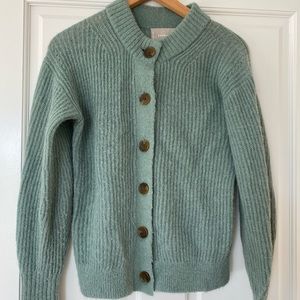 Everlane cropped alpaca cardigan